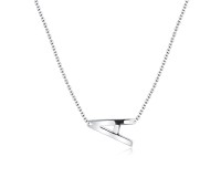 Letter A Silver Necklace SPE-5515